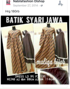 Batik syar'i Jawa